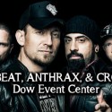 Volbeat and Anthrax concert next May 18th at the Dow!